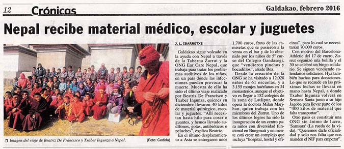 Chronicles galdakao February 2016